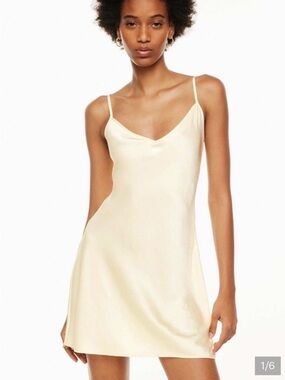 ARITZIA WILFRED vivienne free slip frozen gray size L dress